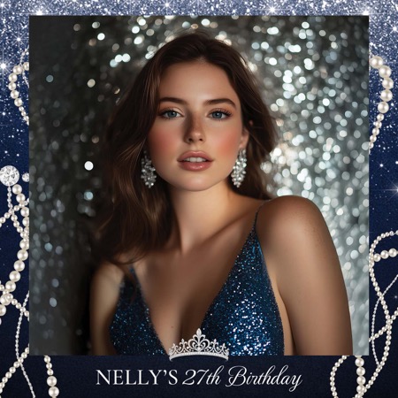 Modèle de cabine photo pour fête d'anniversaire