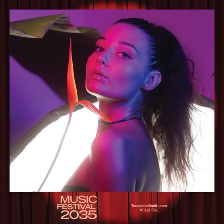 Modèle de cabine photo pour festival de musique