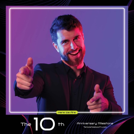 Modèle de cabine photo pour la conférence de leadership exécutif