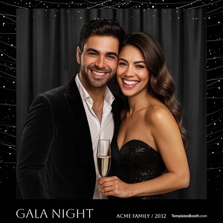 Modèle de cabine photo pour soirée gala