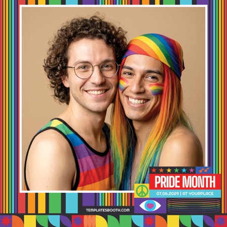 Modèle de cabine photo pour le Mois de la Fierté