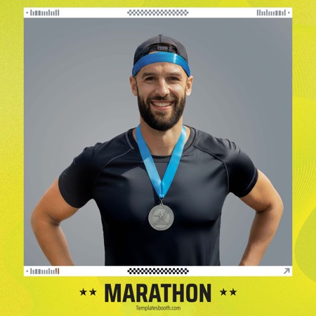 Modèle de cabine photo Marathon Breakthrough