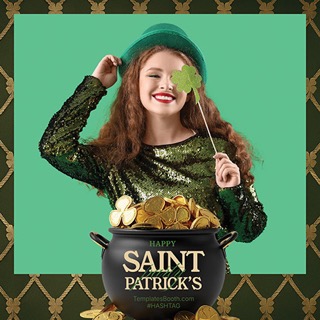 Modèle de cabine photo pour la Saint-Patrick