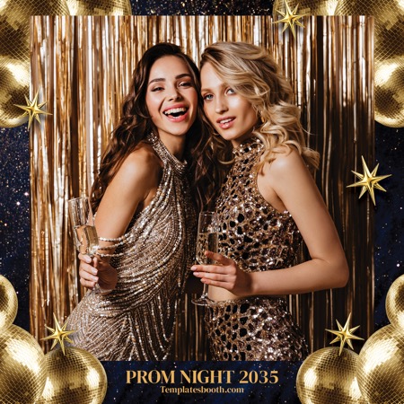 Modèle de cabine photo pour la soirée de promo