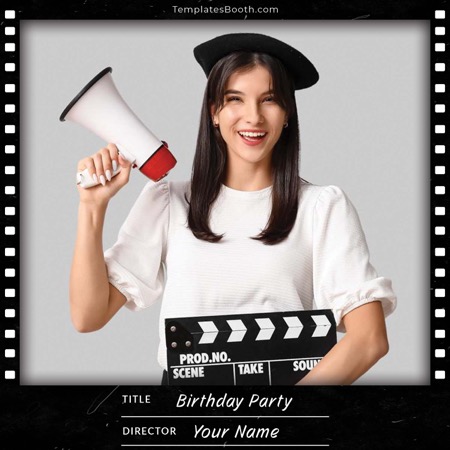 Modèle de cabine photo en bande de film