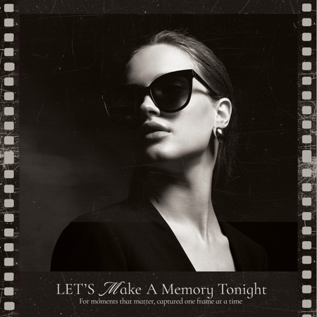 Modèle de cabine photo en bande de film vintage