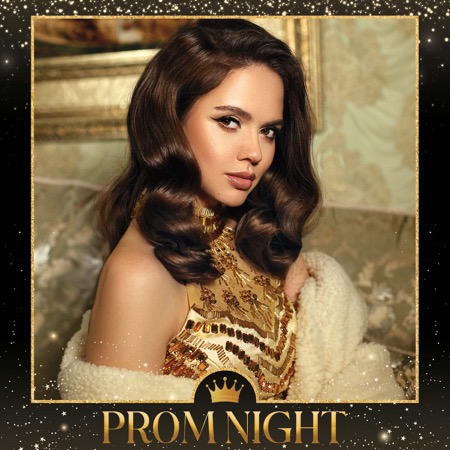 Modèle de cabine photo pour soirée de bal en or pailleté