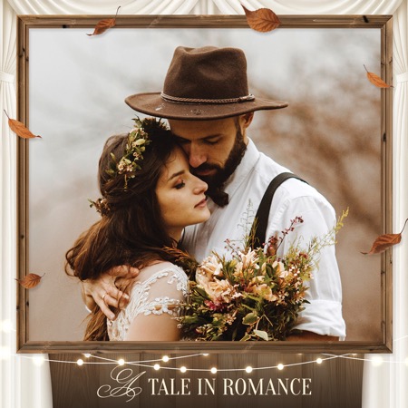 Modèle de cabine photo pour mariage rustique en grange