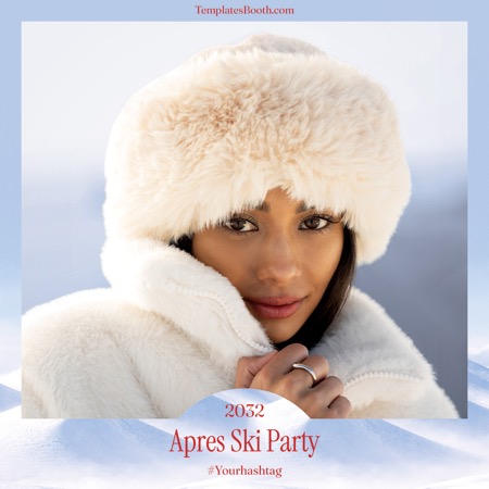 Modèle de cabine photo après-ski