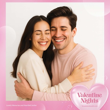 Modèle de Cabine Photo Nuits de la Saint-Valentin