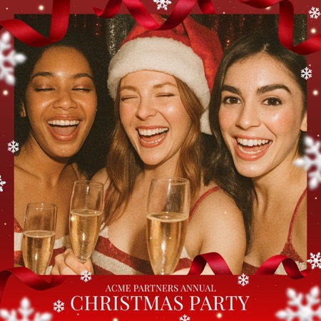 Modèle de cabine photo flocons de neige de Noël