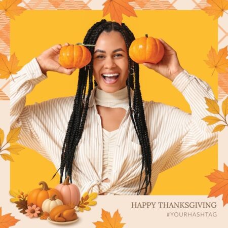 Modèle de cabine photo pour Thanksgiving