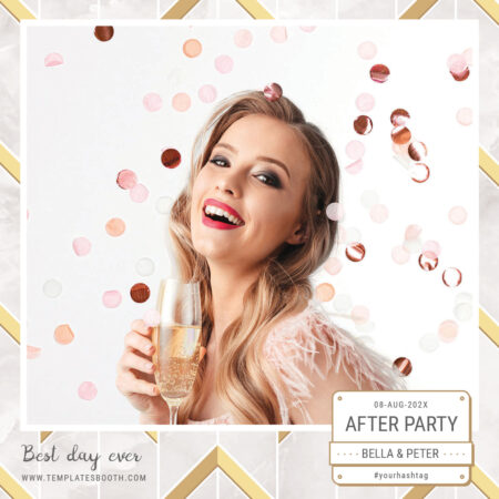 Modèle de cabine photo after party
