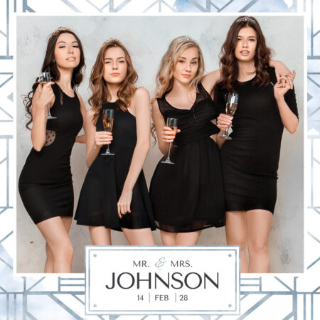 Modèle de cabine photo déco aquarelle