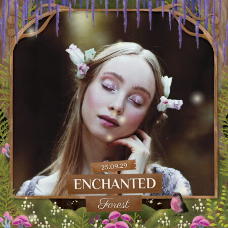 Modèle de Photobooth Forêt Enchantée