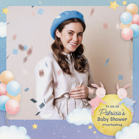 Modèle de cabine photo pour baby shower