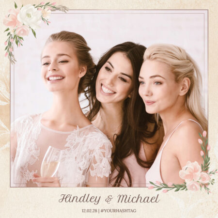 Modèle de cabine photo Élégance rustique