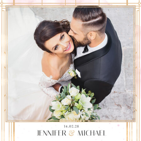 Modèle Élégant de Photobooth Art Déco