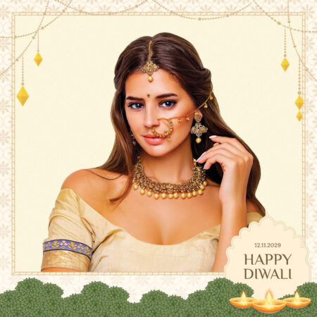 Modèle de cabine photo Diwali