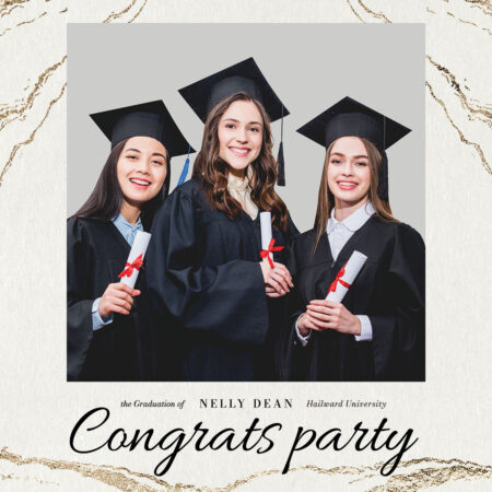 Modèle de Photobooth pour Remise de Diplômes Moderne