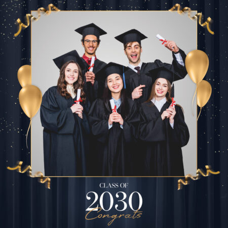 Modèle de cabine photo pour remise des diplômes