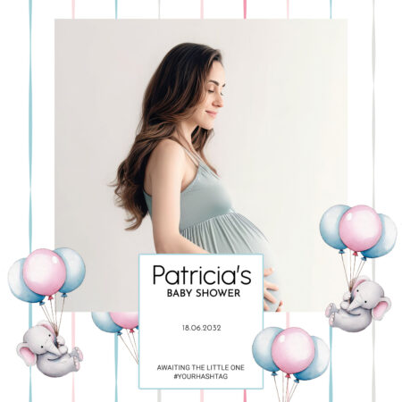 Modèle de cabine photo pour baby shower