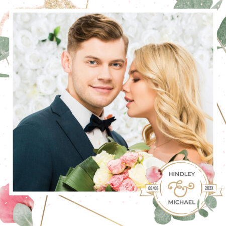 Modèle de cabine photo pour mariage rustique