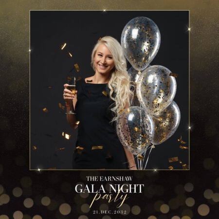 Modèle de Photobooth avec Arrière-plan Pailleté