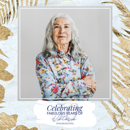 Modèle de cabine photo pour le 50e anniversaire