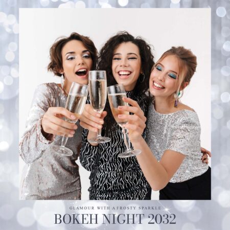 Modèle de cabine photo bokeh