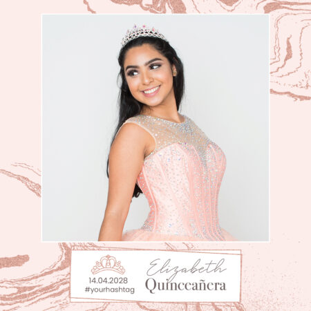 Modèle de cabine photo pour quinceañera