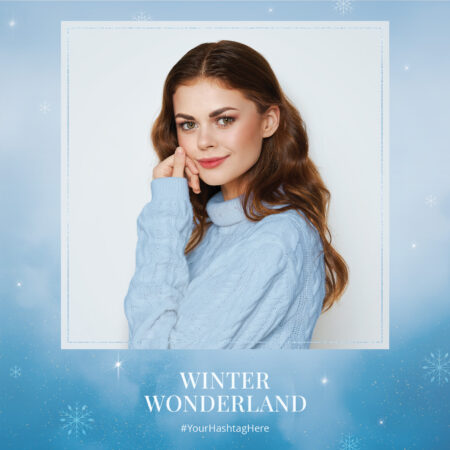 Modèle de cabine photo Pays des merveilles d'hiver