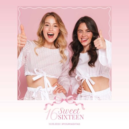 Modèle Élégant de Photobooth pour Sweet 16