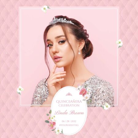 Modèle de cabine photo pour quinceañera