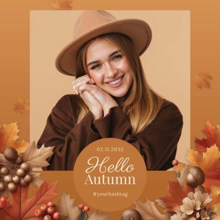 Bonjour Modèle de Cabine Photo d'Automne