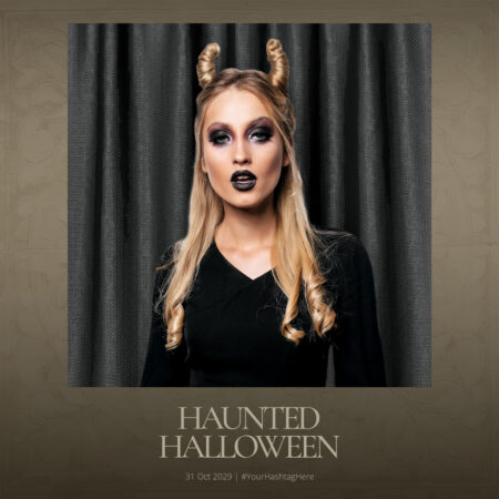 Modèle de cabine photo Halloween