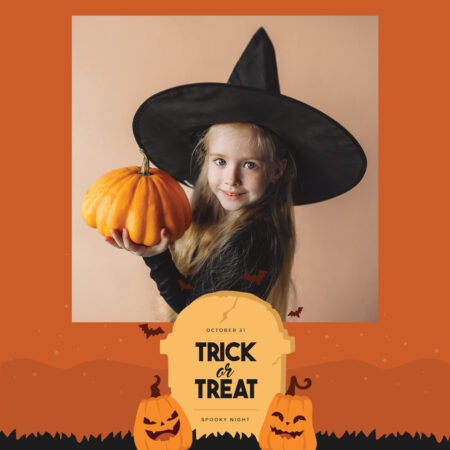 Modèle gratuit de cabine photo Halloween pour enfants
