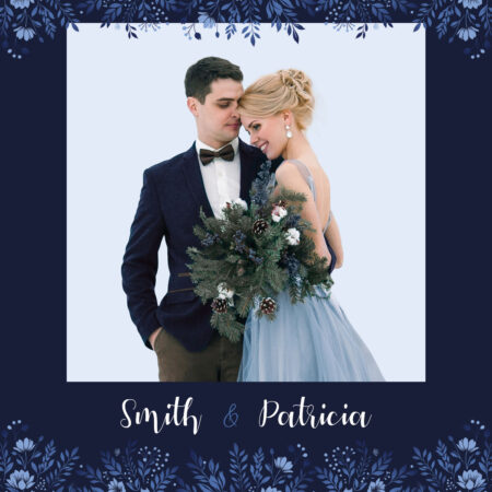 Modèle de cabine photo bleu marine