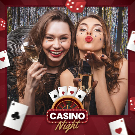 Modèle de cabine photo pour soirée casino