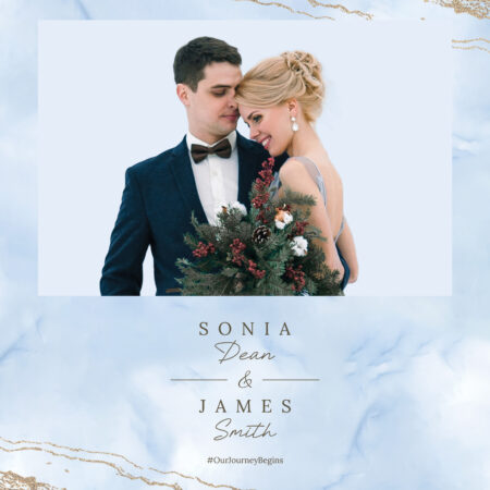 Modèle de cabine photo marbre bleu et or