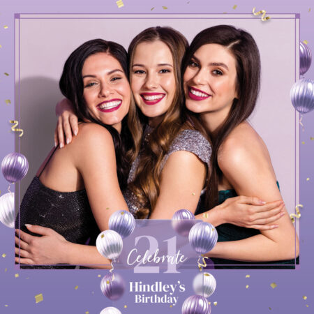 Modèle de Photobooth pour le 21e Anniversaire