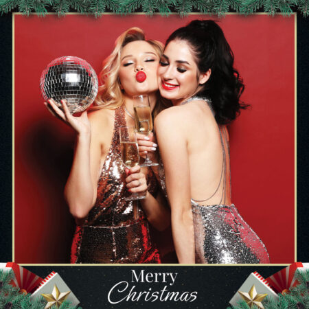 Modèle gratuit de photomaton festif de Noël