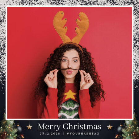 Modèle de photobooth Joyeux Noël gratuit
