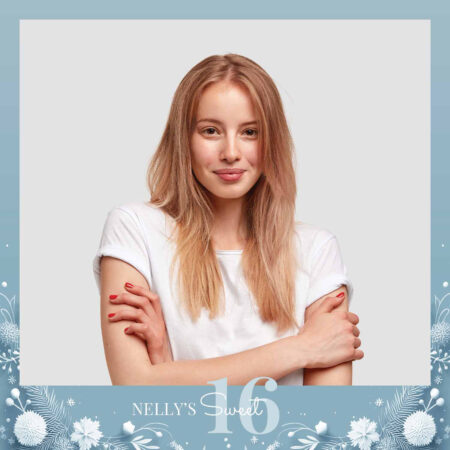 Modèle de Photomaton Bleu Sweet 16