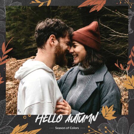 Bonjour Automne Modèle Gratuit de Photobooth