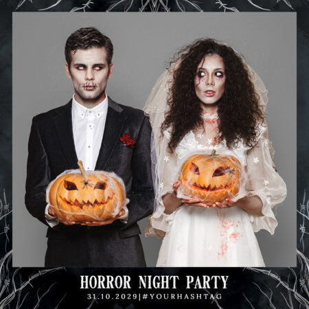 Modèle de cabine photo pour soirée nuit d'horreur