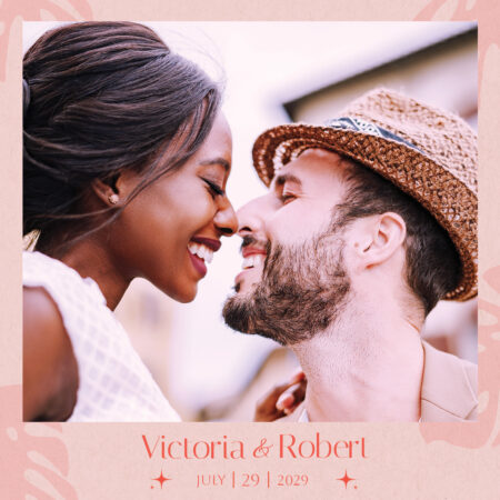 Modèle Simple de Cabine Photo Rose