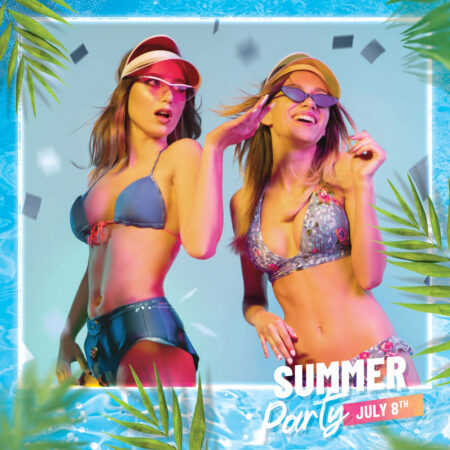 Modèle de cabine photo pour fête en piscine