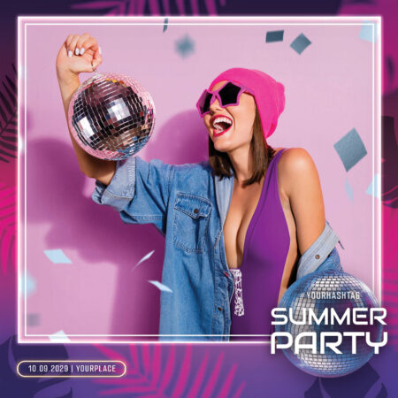 Modèle de cabine photo pour boîte de nuit d'été