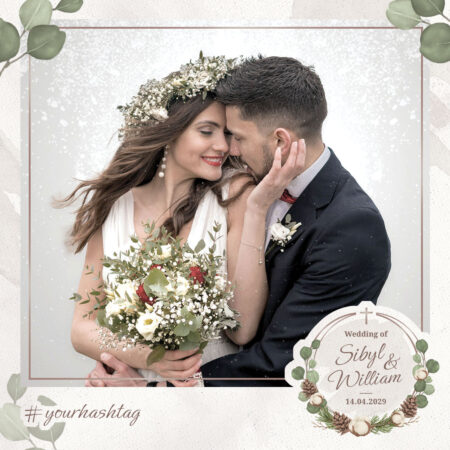 Modèle de cabine photo pour mariage chrétien